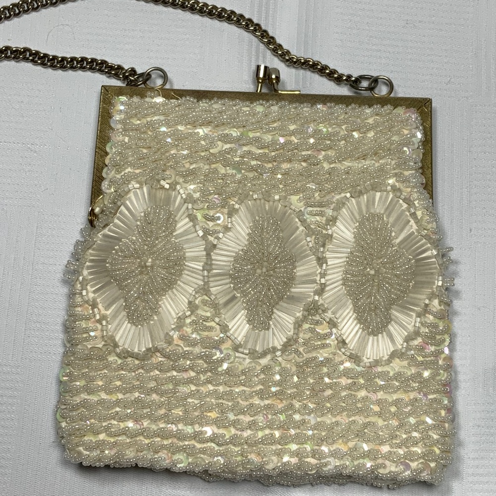 Bead and Sequin Vintage Evening Wedding Clutch